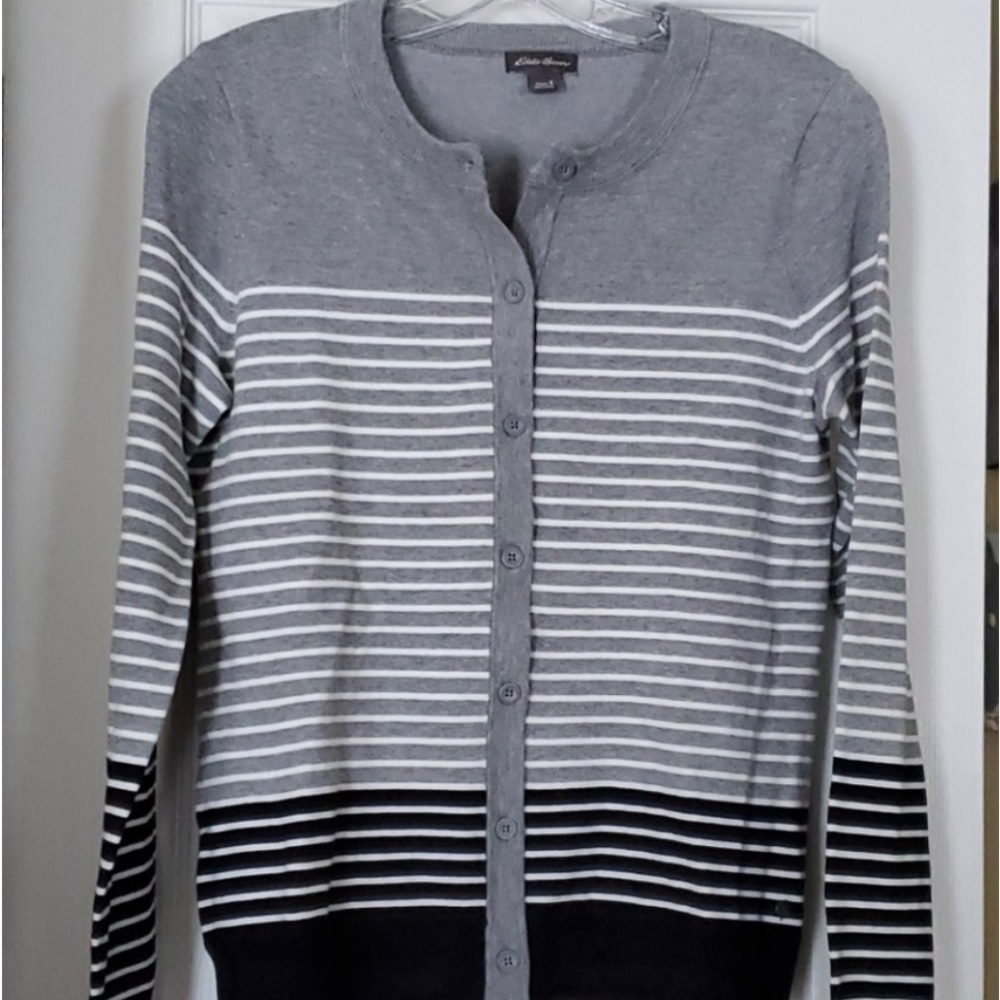 Eddie Bauer Striped Cardigan